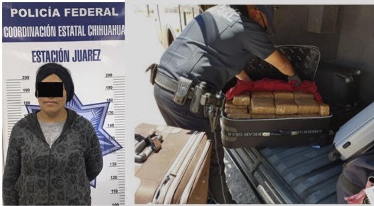 Traia Dos Maletas Con Marihuana En Omnibus Nuevo Casas Grandes Juarez Puente Libre
