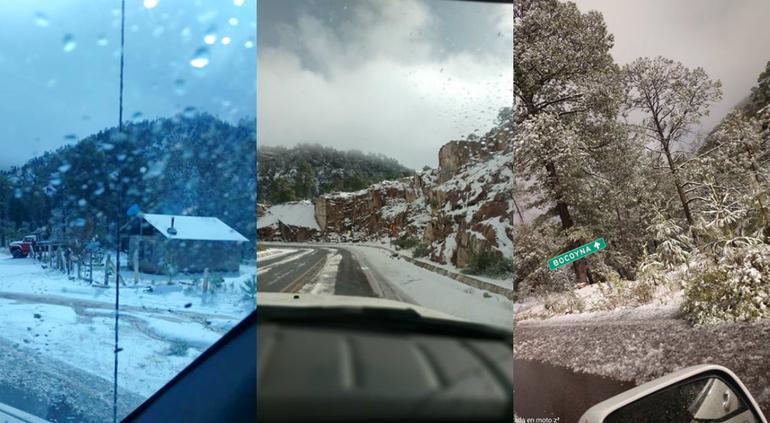 Asi Cubrio Nieve Bahuichivo San Rafael Urique Fotos Puente Libre