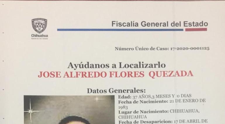 Piden ayuda para localizar José Alfredo Flores Quezada | Tiempo