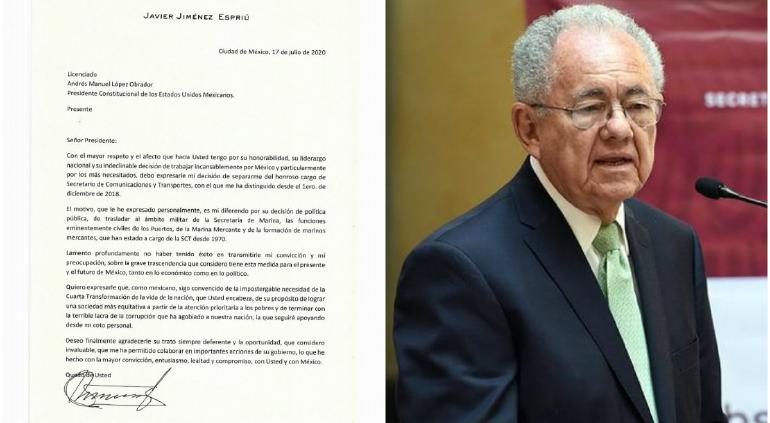 Revelan Carta De Renuncia Por Diferendo De Espriu Con Amlo