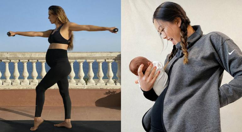 A través de esposa junto a Presenta Nike su primera línea de ropa deportiva de maternidad | Puente  Libre