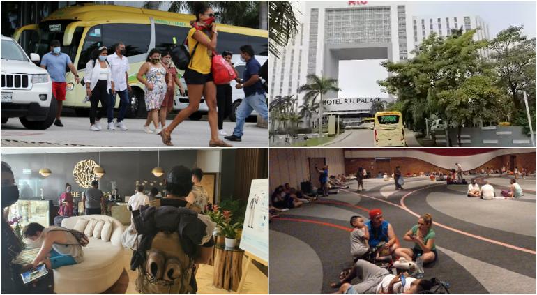 A Los Refugios Evacuan En Cancun A 32 Mil Turistas Por Huracan Puente Libre
