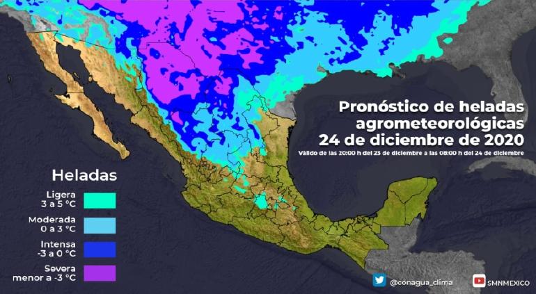 Advierte Conagua Heladas Para Chihuahua Desde Manana Hasta Navidad Tiempo