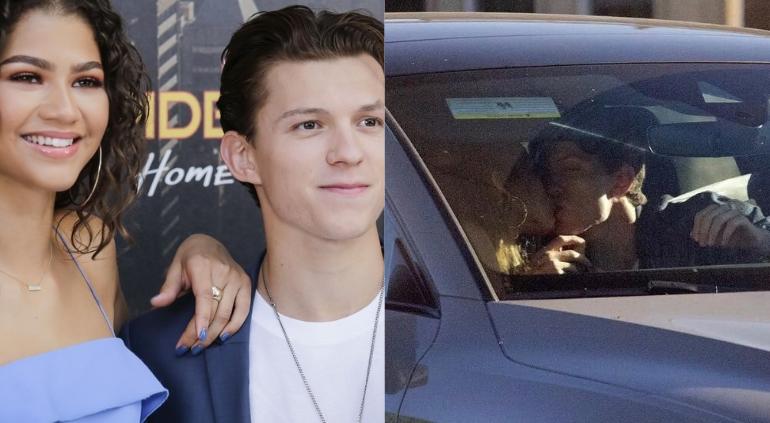 ¿Novios? Captan a Tom Holland y Zendaya en pleno beso📸 | Puente Libre