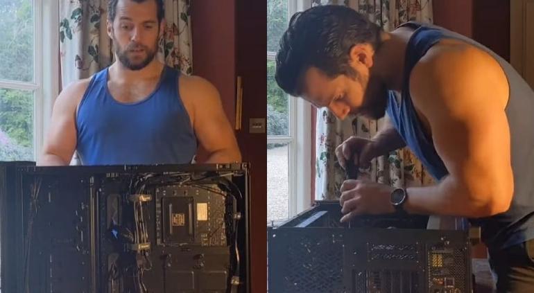 Henry Cavill causa revuelo tras compartir video armando su PC Gaming