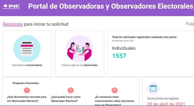Hasta el 30 de abril los ciudadanos que quieran observar el proceso