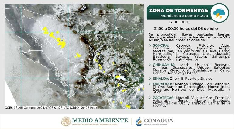 Espera Conagua fuertes lluvias esta noche en 13 municipios - Vimarsana News