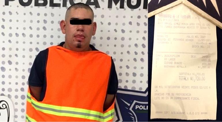 Lo arrestaron por negarse a pagar cuenta en el Beergarden - Vimarsana News