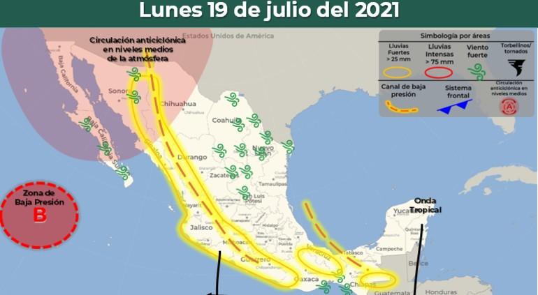 Provocará canal de baja presión fuertes lluvias en la Sierra: SMN - Vimarsana News