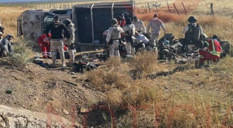 Vuelcan militares en carretera Janos-Agua Prieta; 1 muerto y 5 heridos |  Tiempo