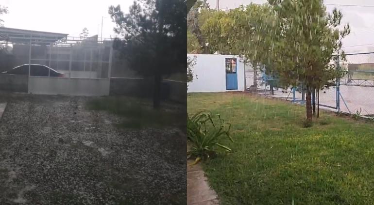 Cae tormenta con granizo en Nuevo Casas Grandes | Tiempo