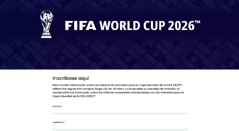 Abrió FIFA registro para interesados en boletos del Mundial de 2026