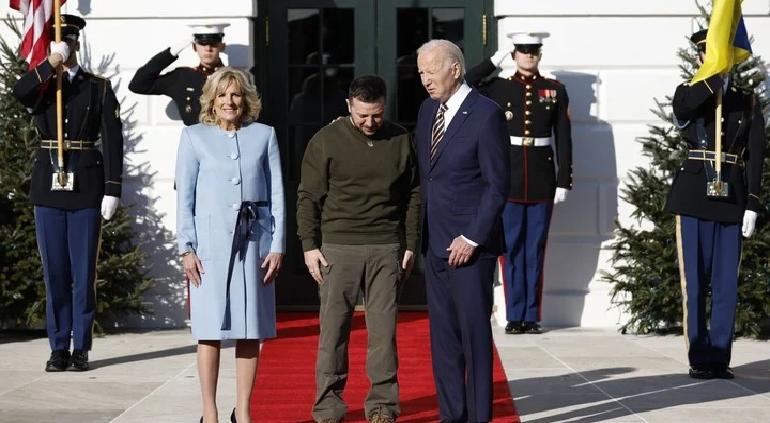Se reunieron Volodimir Zelenski y Biden en la Casa Blanca