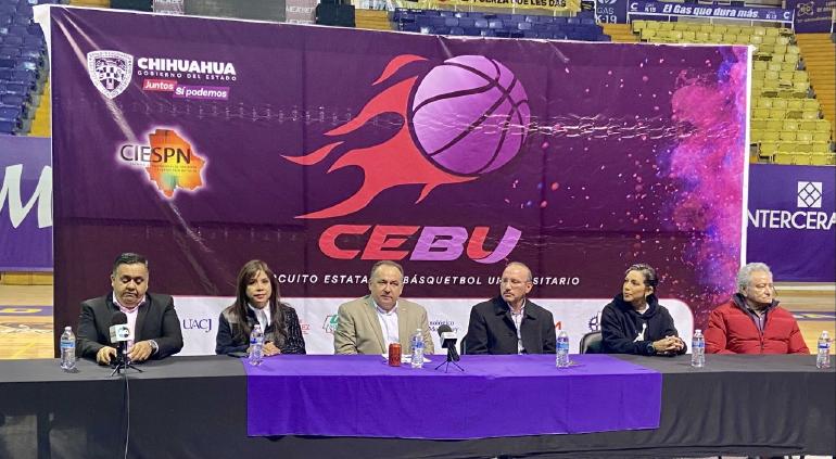 Hacen la presentación del Circuito Estatal de Basquetbol Universitario