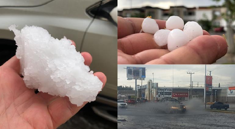 Fuerte Lluvia Con Granizo En La Ciudad🎦 6515