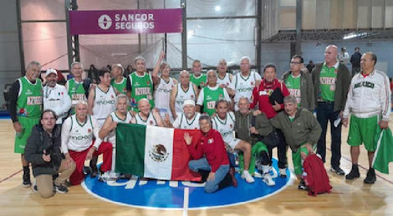 México es subcampeón del Torneo de Maxibasquetbol en Argentina