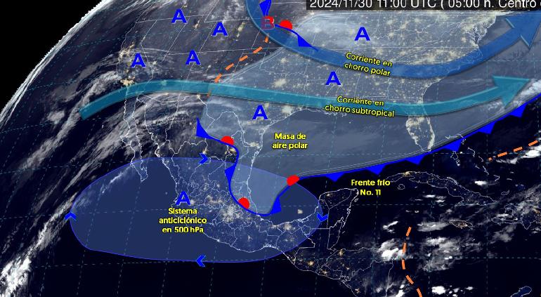 “Choca” masa de aire polar y frente frío esquiva a Chihuahua