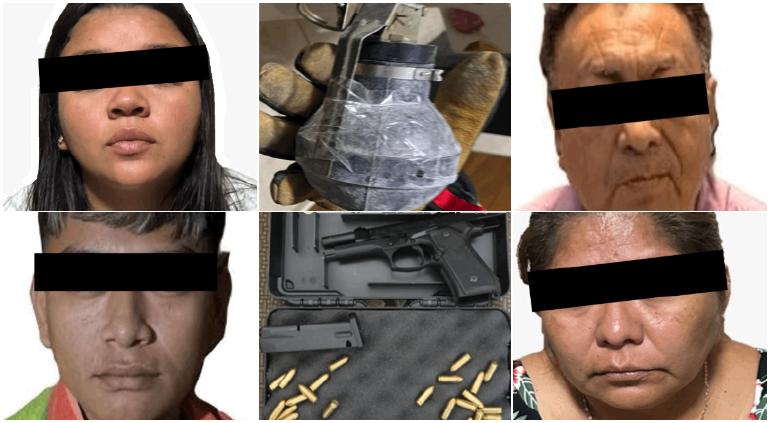 Caen cabecilla y tres más con granada, armas y droga en Acapulco