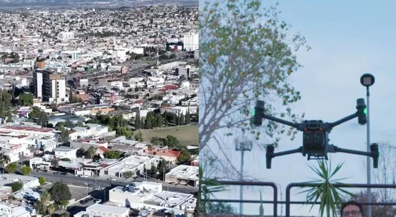 Vigila Policía Estatal la ciudad con "super drones"