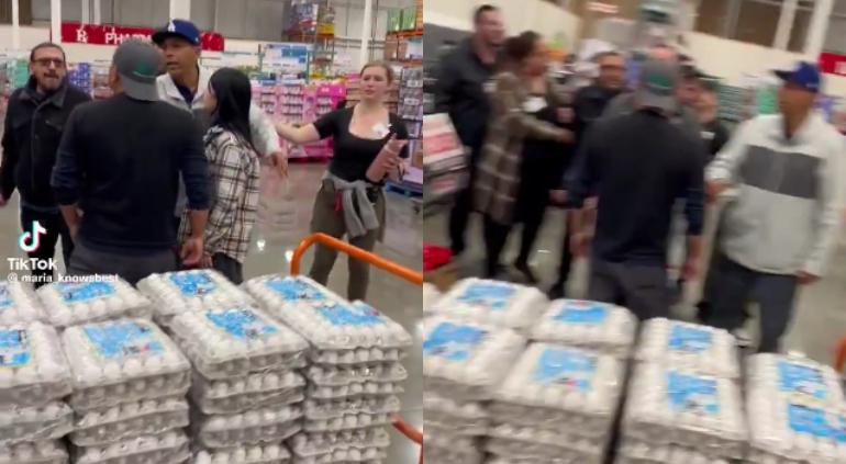 Pelearon por huevos en Costco de Estados Unidos 🎦