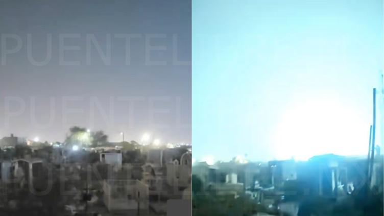 Captan extraño resplandor verde en el cielo de Juárez🎦